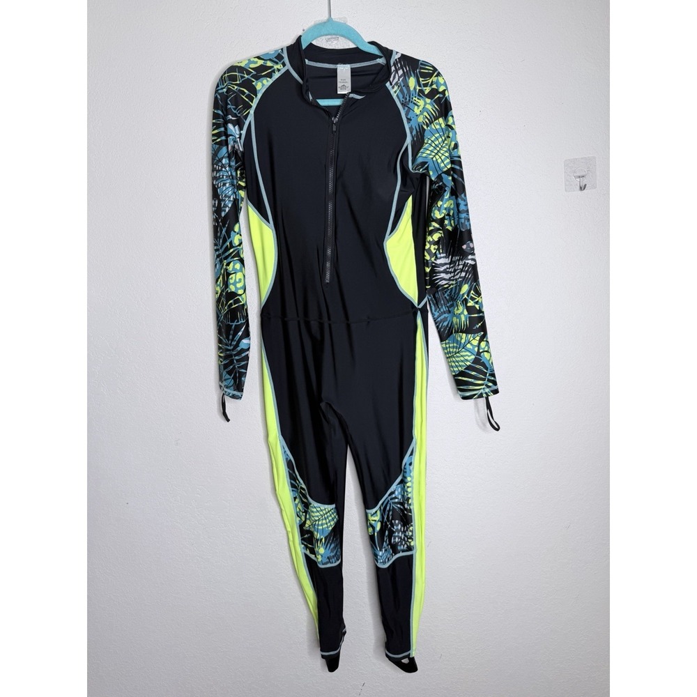SBART Diving SwimSuit Womens 2XL Full Body Wetsuit Rash Guard Surf Tropical Zip